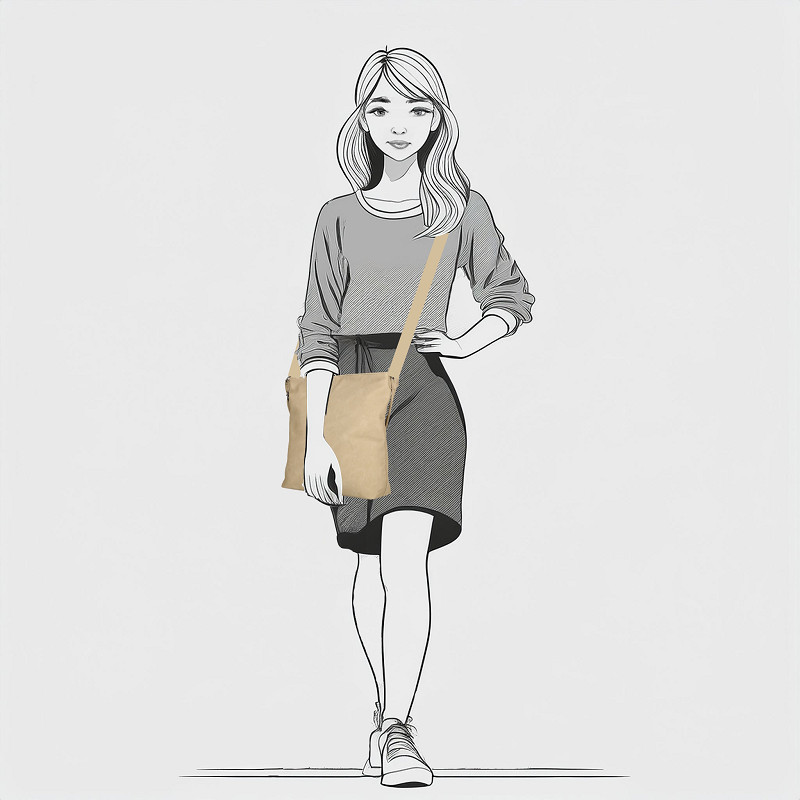 Roza crossbody tas