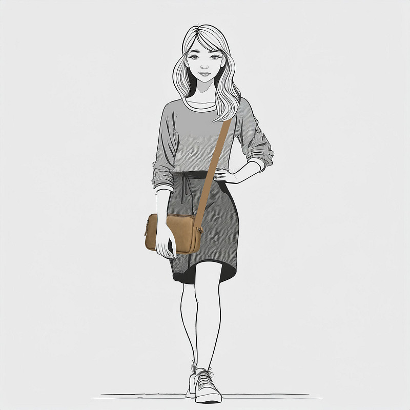 Roza crossbody tas