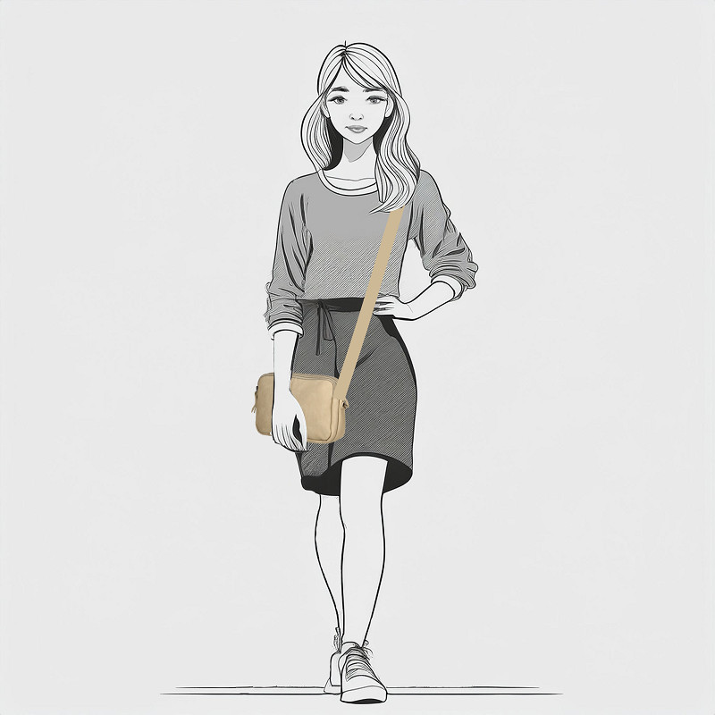 Roza crossbody tas