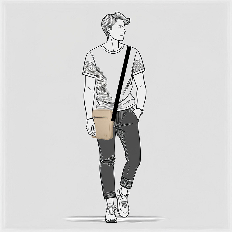 Case crossbody tas
