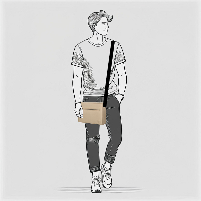 Case crossbody tas